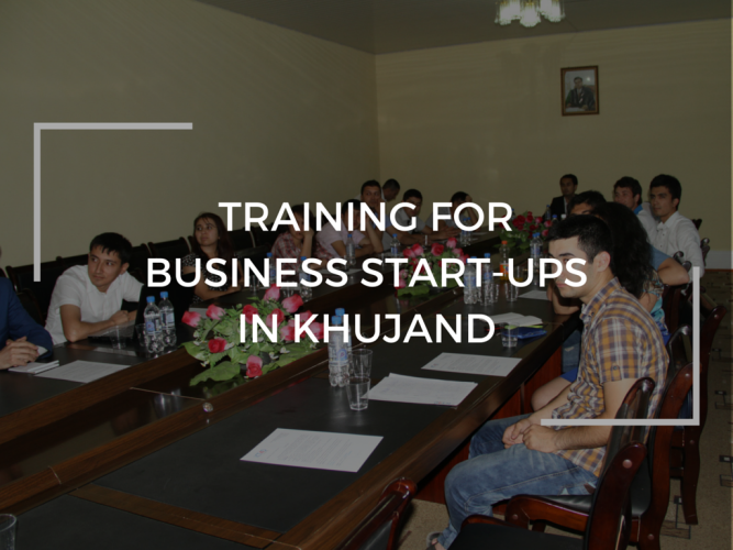 Training for business start-ups in Khujand